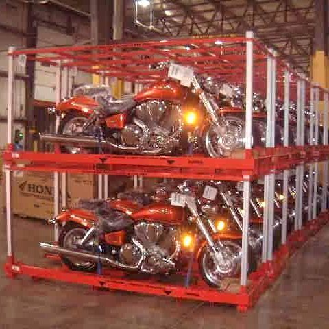 Motorcycle electric car storage frame