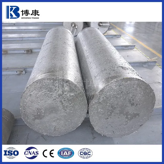 Titanium Ingot for Round Bar with High Purity Low Oxygen Var Melted