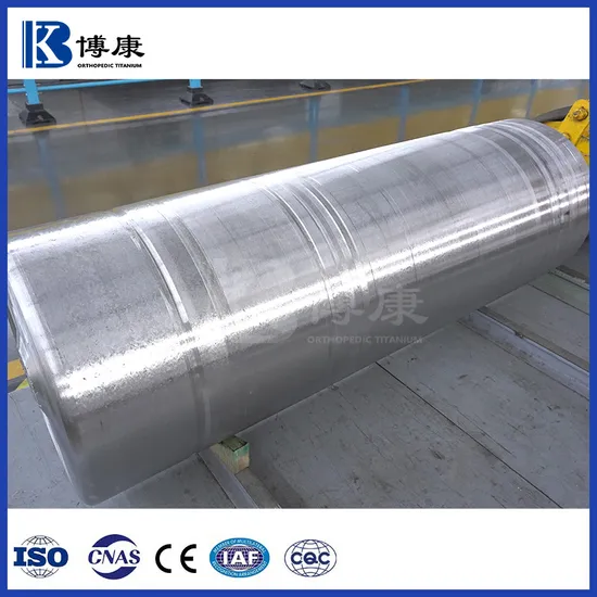 Titanium Ingot for Round Bar with High Purity Low Oxygen Var Melted