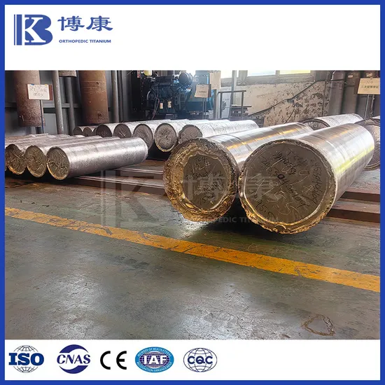 Titanium Ingot for Round Bar with High Purity Low Oxygen Var Melted