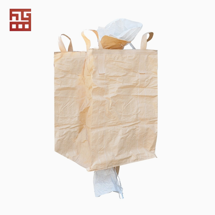 Container 1000kg 1 Cbm PP Jumbo Plastic 4 Loops Baffled Firewood Ventilated Mesh FIBC Bulk Container Bag