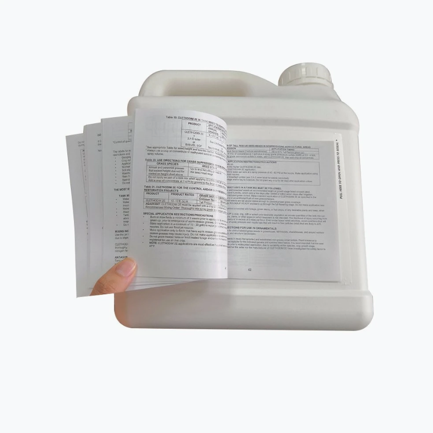 Multi Layer Fold Printed Self Adhesive Brochure Booklet Instructions Label