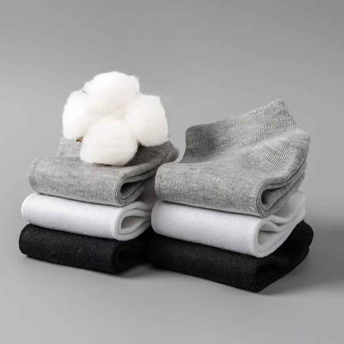 Women's men's sports socks, pure cotton deodorant socks