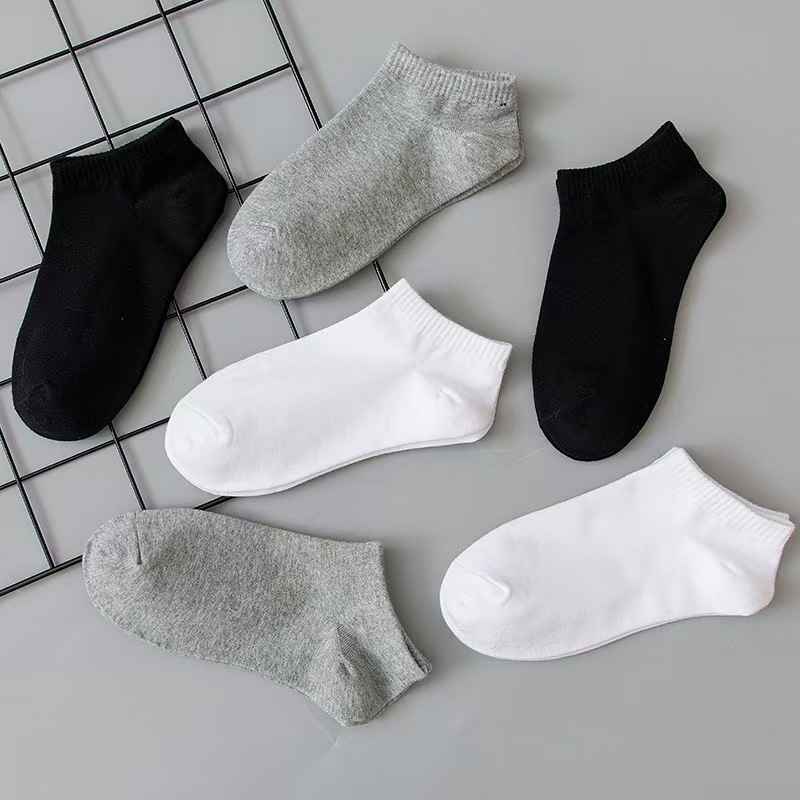 Women's men's sports socks, pure cotton deodorant socks