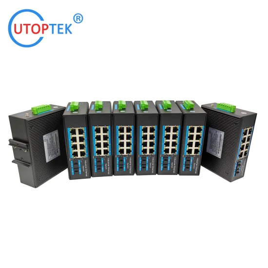 Wholesale OEM Factory 100m 8 Ports Industrial Network Switch DIN Rail with Best Price