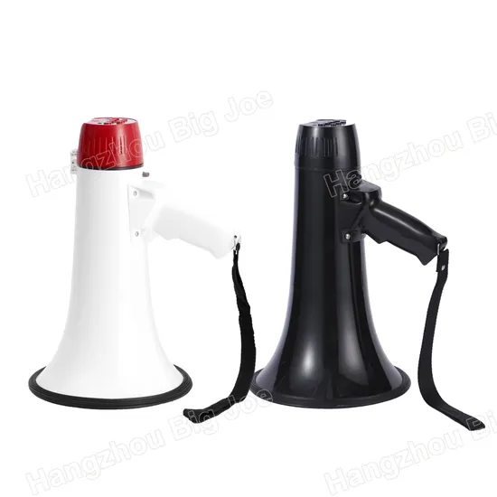 Er55 30W Bullhorn PA System Loud Speaker Handle Megaphone with USB/TF/Siren/Recording/Extra Mic/Rechargeable Large-Capacity Battery/Charger Multifunction