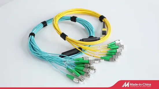 LC APC Upc Sm 12芯束线扇区光纤尾纤