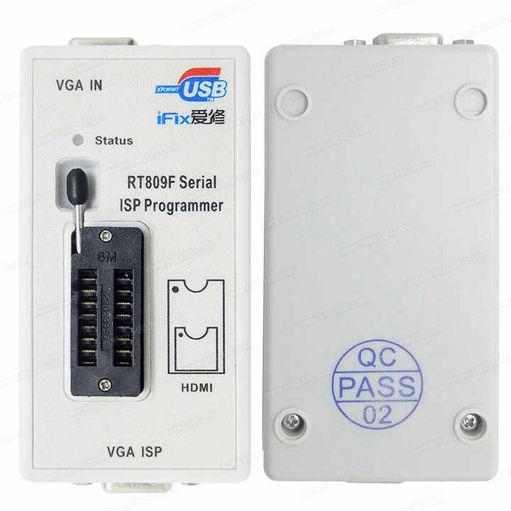 RT809F LCD High-Speed ISP USB Programmer Kit BIOS Burner RT809F Programmer Supporting Various Read-Write Online Programming
