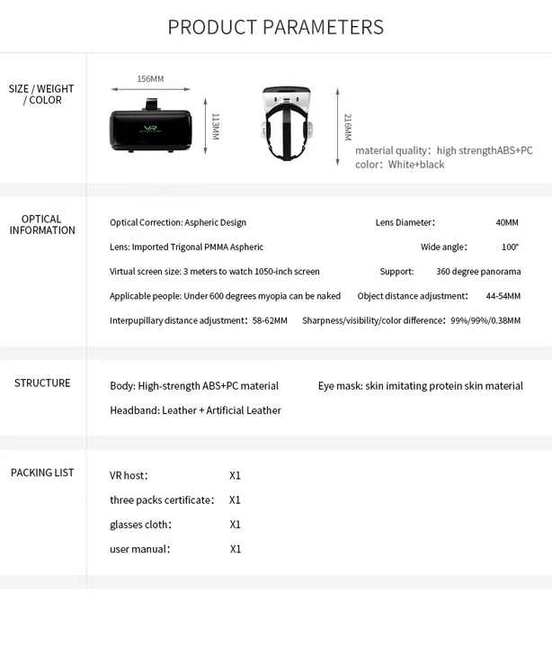 2024 Medome New VR Headsets Pc Gaming For Computers and Phone Of VR Hardware 3D Games Movies