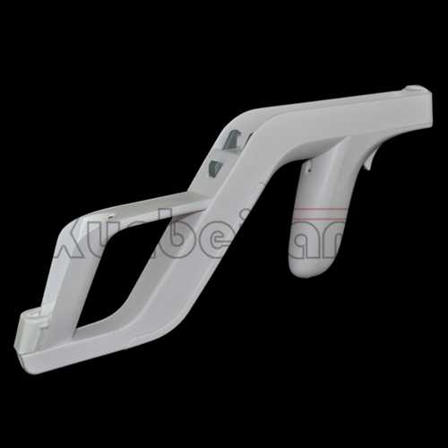 Light Zapper Gun for Wii Remote Nunchuk Controller White