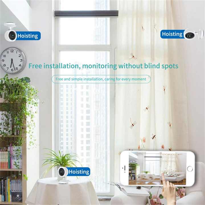 无线wifi摄像机，运动警报器，闭路电视监控系统，夜间视觉监控摄像机，婴儿监视器