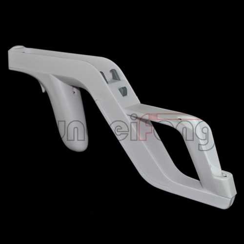 Light Zapper Gun for Wii Remote Nunchuk Controller White