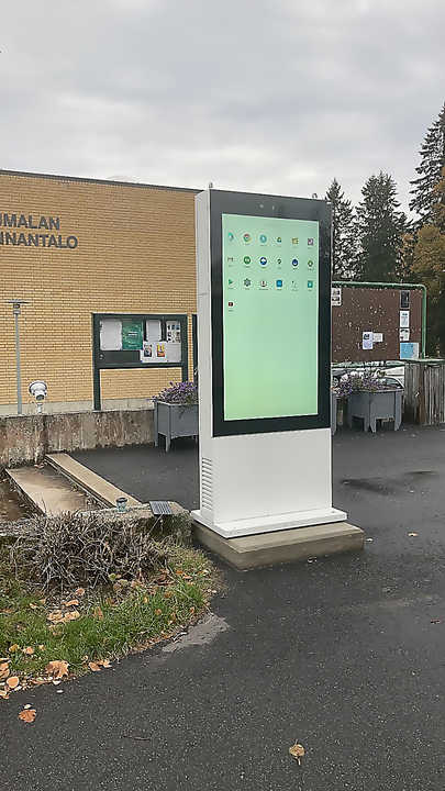 75 Inch Double Side Outside LCD Digital Signage Screen Advertising Stand Outdoor Lcd Totem Advertising Equipment Kiosk