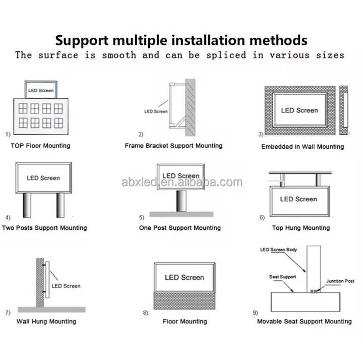 P2.6 Led Video Wall System Package Indoor Curved Rental Display Exhibition Booth Stage Screen Panel
